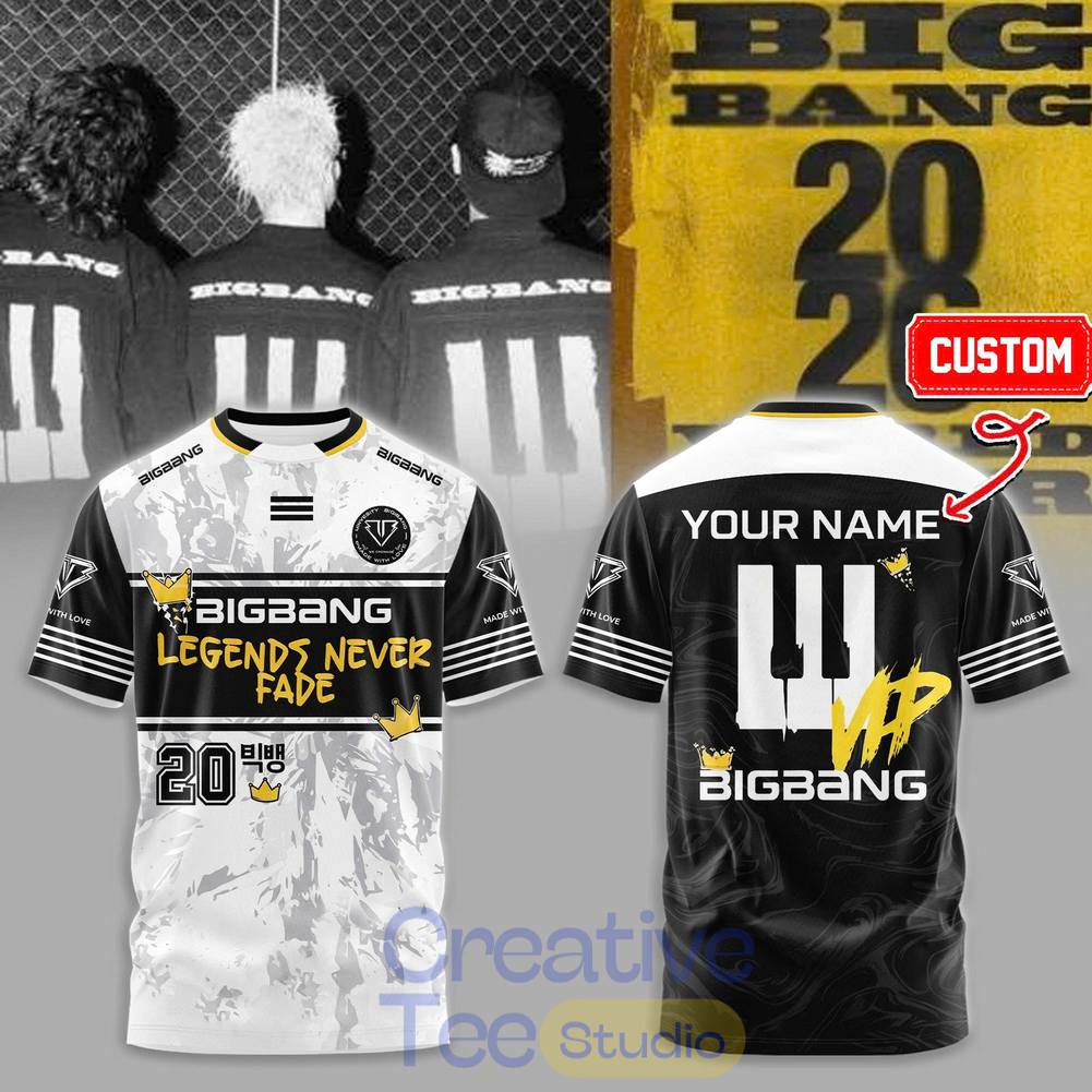 BIGBANG T.O.P シーグリセット　TOP BigBang 20th Anniversary World Tour 26 T-Shirt - Creativeteestudio