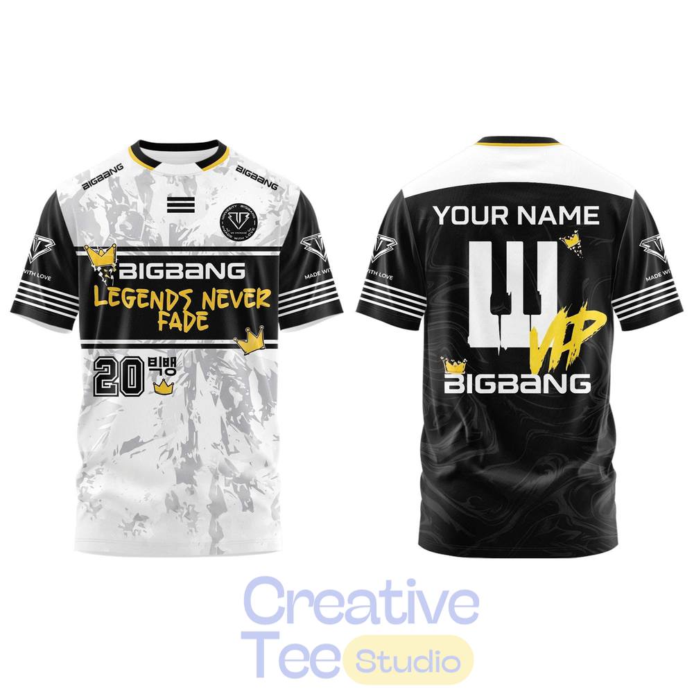 BIGBANG T.O.P シーグリセット　TOP BigBang 20th Anniversary World Tour 26 T-Shirt - Creativeteestudio