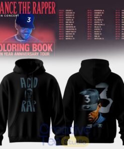 Chance The Rapper Coloring Book 10 Year Anniversary Tour Special Tee Hoodie