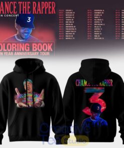 Chance The Rapper Coloring Book 10 Year Anniversary Tour Special Tee Hoodie