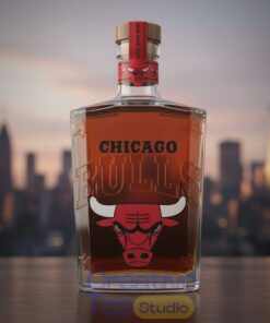 Chicago Bulls Windy City Jordan Era Whiskey Bottle