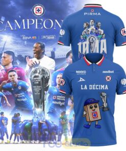 Cruz Azul La Décima Liga MX 2026 Polo Shirt