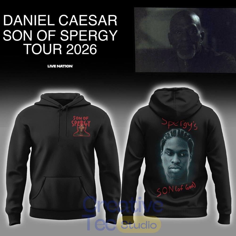 Daniel Caesar “Son of Spergy Tour” 2026 Limited Edition Hoodie Daniel Caesar “Son of Spergy Tour” 2026 Limited Edition Hoodie