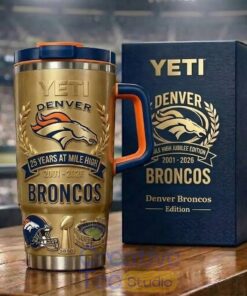 Denver Broncos 25 Years at Mile High Special YETI Tumbler