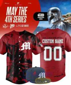 Diablos Rojos del México x Star Wars Night Custom Baseball Jersey