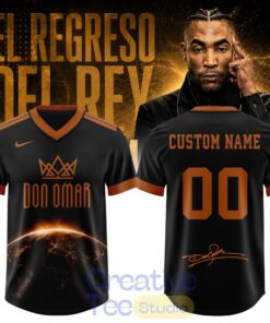 Don Omar El Regreso Del Rey World Tour 2026 Custom Football Jersey