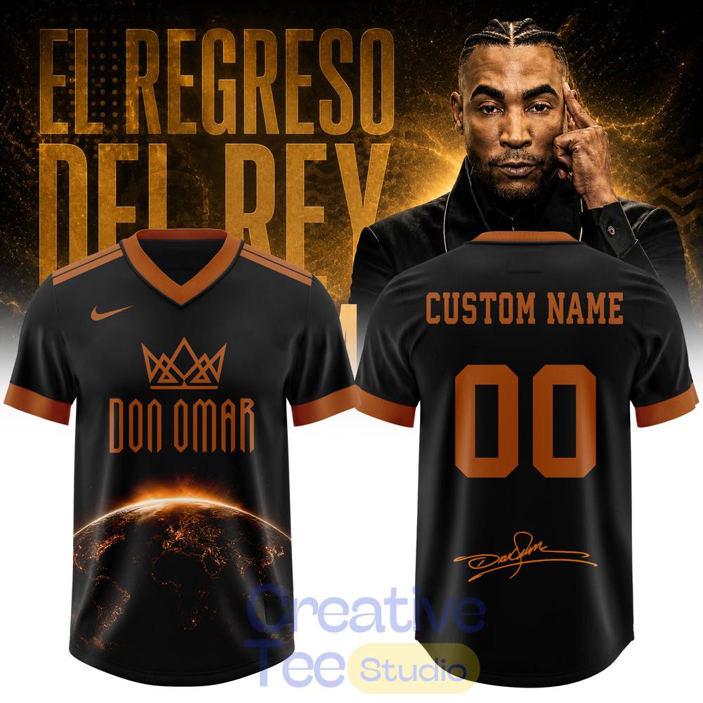 Don Omar El Regreso Del Rey World Tour 2026 Custom Football Jersey Don Omar El Regreso Del Rey World Tour 2026 Custom Football Jersey