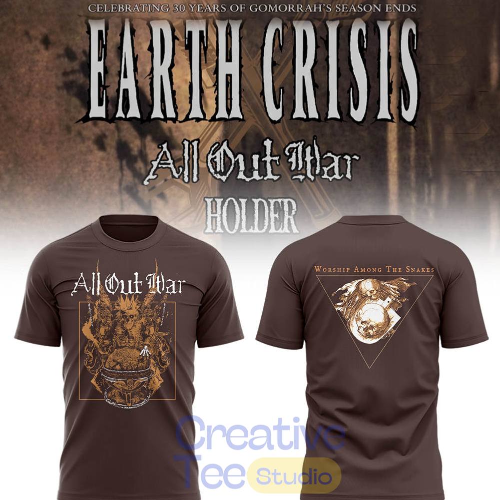 Earth Crisis 30 years of Gomorrah’s Season Ends T-Shirt Earth Crisis 30 years of Gomorrah’s Season Ends T-Shirt