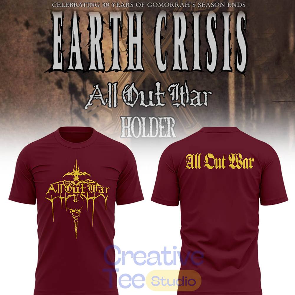 Earth Crisis 30 years of Gomorrah’s Season Ends T-Shirt Earth Crisis 30 years of Gomorrah’s Season Ends T-Shirt