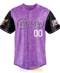 El Paso Chihuahuas 2026 Bark Back at Cancer Custom Baseball Jersey