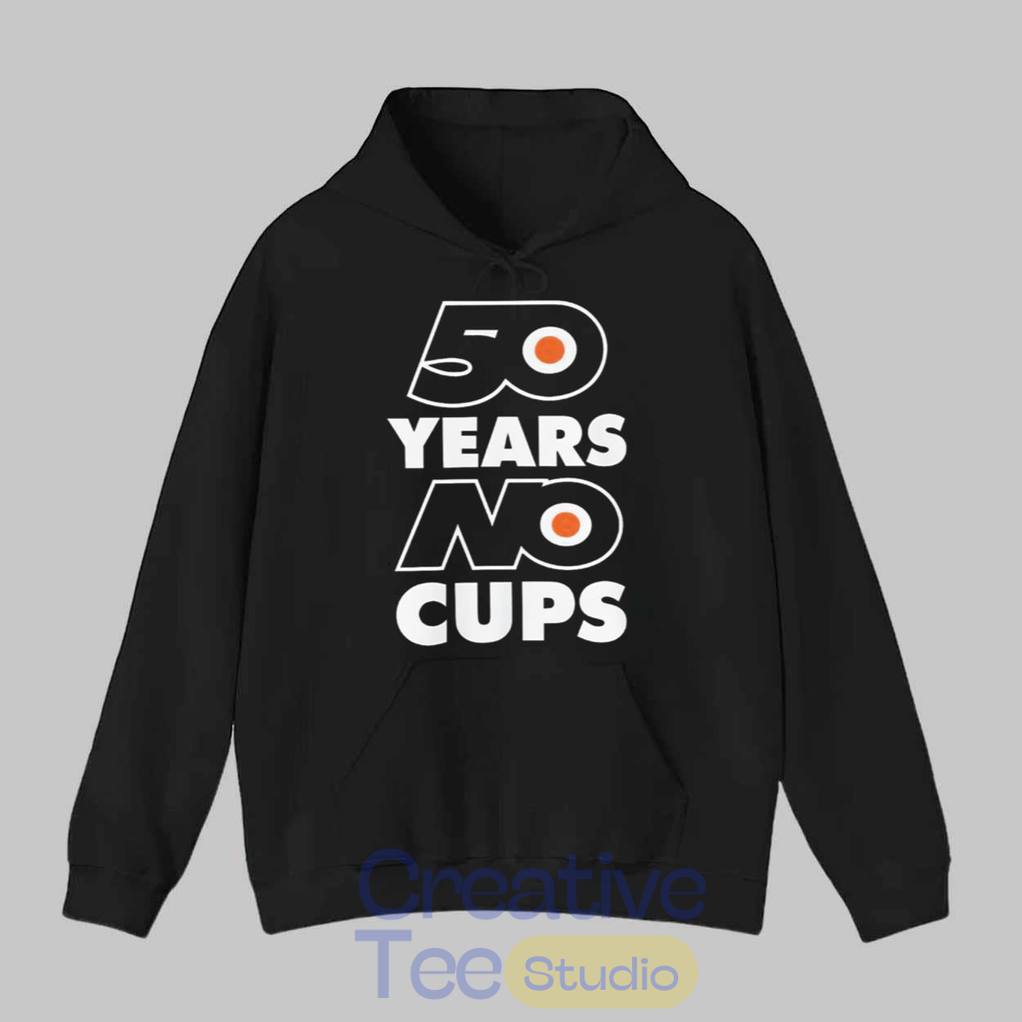 Erik Karlsson Philadelphia Flyers 50 Years No Cups T-Shirt Erik Karlsson Philadelphia Flyers 50 Years No Cups T-Shirt