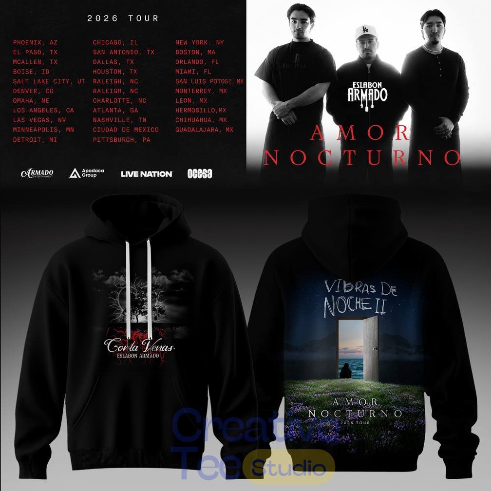Eslabón Armado Amor Nocturno Tour 2026 Special Tee Hoodie Eslabón Armado Amor Nocturno Tour 2026 Special Tee Hoodie