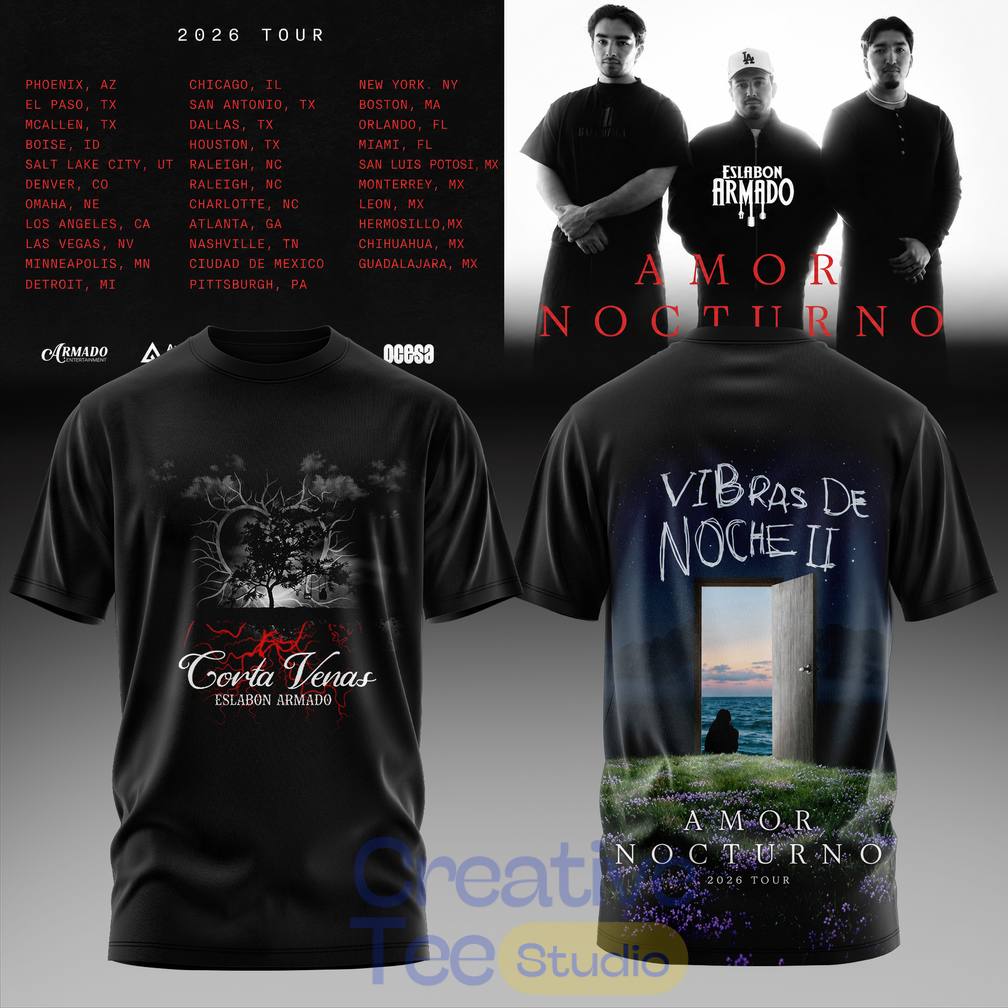 Eslabón Armado Amor Nocturno Tour 2026 Special Tee Hoodie Eslabón Armado Amor Nocturno Tour 2026 Special Tee Hoodie