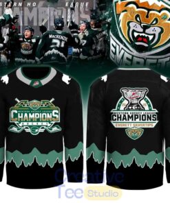 Everett Silvertips Western Hockey League Champions 2026 Hockey Jersey – Black