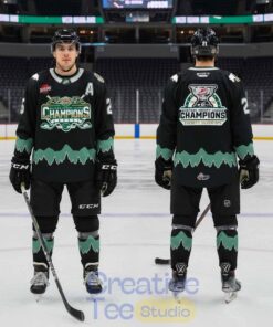 Everett Silvertips Western Hockey League Champions 2026 Hockey Jersey – Black