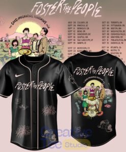 Foster The People THE GOOD MOURNING SUNSHINE TOUR 2026 Baseball Jersey Foster The People THE GOOD MOURNING SUNSHINE TOUR 2026 Baseball Jersey