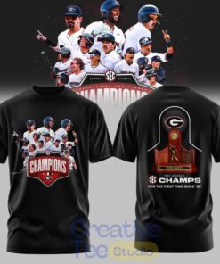 Georgia Bulldogs SEC 2026 Baseball Champions T-Shirt Georgia Bulldogs SEC 2026 Baseball Champions T-Shirt