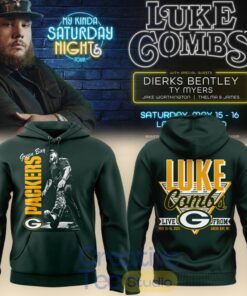 Green Bay Packers x Luke Combs My Kinda Saturday Night Tour 2026 Special Tee Hoodie Green Bay Packers x Luke Combs My Kinda Saturday Night Tour 2026 Special Tee Hoodie
