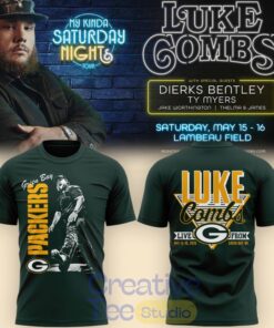 Green Bay Packers x Luke Combs My Kinda Saturday Night Tour 2026 Special Tee Hoodie