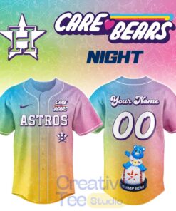 Houston Astros Care Bears Night Special Baseball Jersey