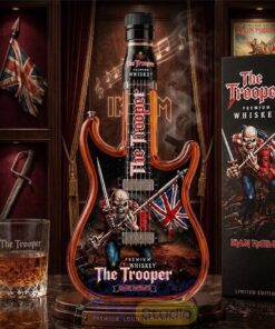 Iron Maiden The Trooper Guitar Shape 2026 Whiskey Bottle Iron Maiden The Trooper Guitar Shape 2026 Whiskey Bottle