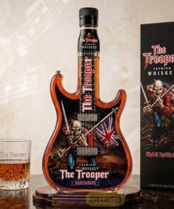 Iron Maiden The Trooper Guitar Shape 2026 Whiskey Bottle