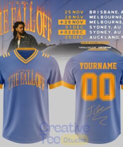 J. Cole The Fall-Off Tour Custom Football Jersey