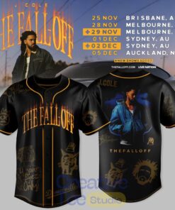 J. Cole The Fall-Off Tour Special Baseball Jersey