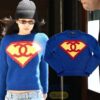 Jennie Superman Chanel Logo In New York Sweater