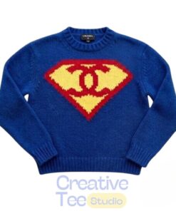 Jennie Superman Chanel Logo In New York Sweater