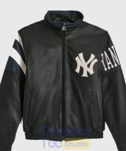 Jordan Clarkson NY Yankees Vintage Leather Jacket Jordan Clarkson NY Yankees Vintage Leather Jacket