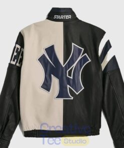 Jordan Clarkson NY Yankees Vintage Leather Jacket