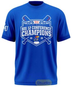 Kansas Jayhawks Baseball Big 12 Champions 2026 T-Shirt