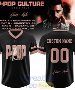 Karan Aujla PPop Culture Tour 2026 Custom Football Jersey