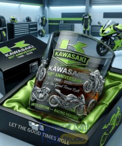 Kawasaki 60th Anniversary Whiskey Glass