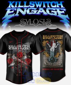 Killswitch Engage Australia and New Zealand Tour 2026 Special Baseball Jersey