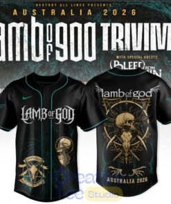 Lamb Of God & Trivium Co-Headline Australian Tour 2026 Special Baseball Jersey