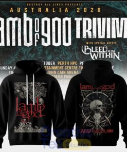 Lamb Of God & Trivium Co-Headline Australian Tour 2026 Special Tee Hoodie