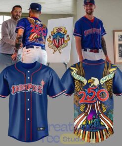 Lehigh Valley IronPigs Celebrate 250th of America Special Baseball Jersey