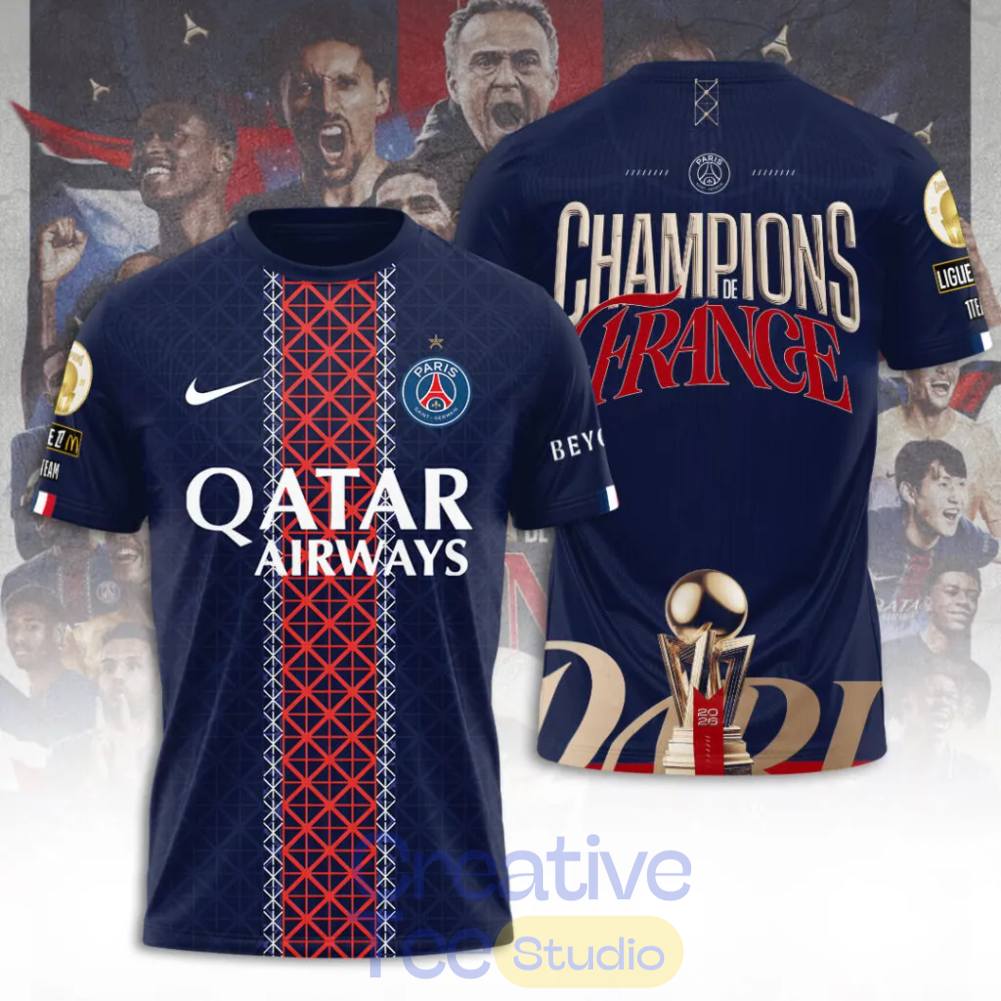 Limited Edition PSG Champions De France 2026 Shirt Limited Edition PSG Champions De France 2026 Shirt