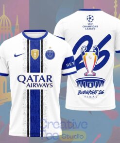 Limited Edition PSG Champions League Final 2026 Shirt – White