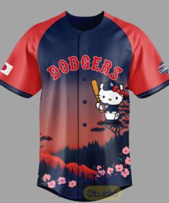 Los Angeles Dodgers x Hello Kitty Japanese Heritage Night 2026 Special Baseball Jersey