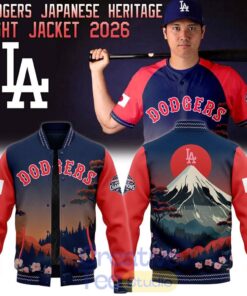 Los Angeles Dodgers x Japanese Heritage Night 2026 Special Baseball Jacket