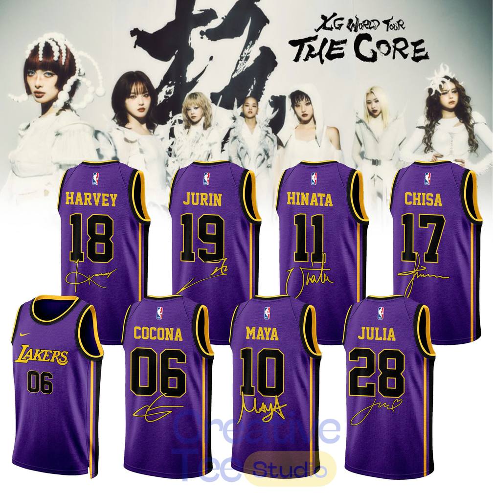 Los Angeles Lakers x The Core XG World Tour Basketball Jersey Los Angeles Lakers x The Core XG World Tour Basketball Jersey