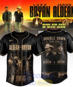 Luke Bryan x Jason Aldean Double Down Tour 2026 – Desert Highway Baseball Jersey
