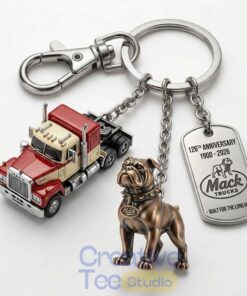 Mack Trucks 126th Anniversary Commemorative Keychain