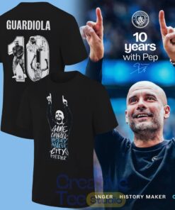 Man City Thank you Pep “10 Years with Pep” T-Shirt