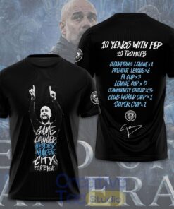 Man City Thank you Pep “Game Changer History Make” T-Shirt