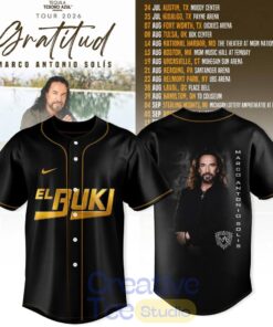 Marco Antonio Solís Gratitud Tour 2026 El Buki Baseball Jersey