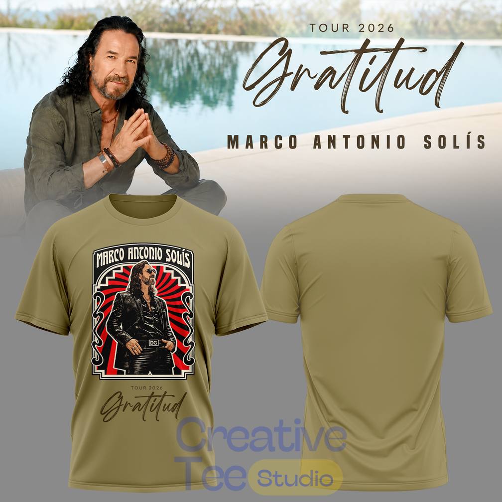 Marco Antonio Solís Gratitud Tour 2026 El Buki Special T-Shirt Marco Antonio Solís Gratitud Tour 2026 El Buki Special T-Shirt